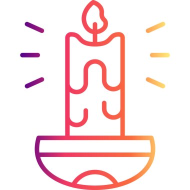 mum ağ ikonu vektör illüstrasyonu