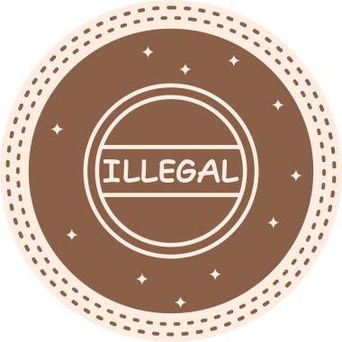 Yasadışı İmza Eşsiz Yenilikçi Dijital Grafik Sembolü