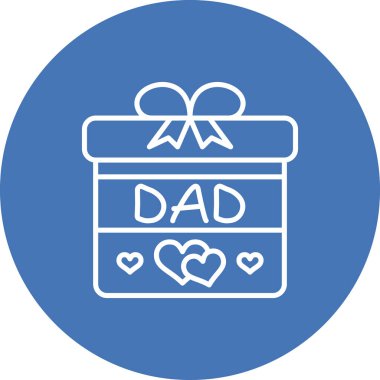 hediye kutusu web simgesi vektör illüstrasyonu