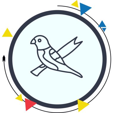 Göğüs simgesi basit düz illüstrasyon