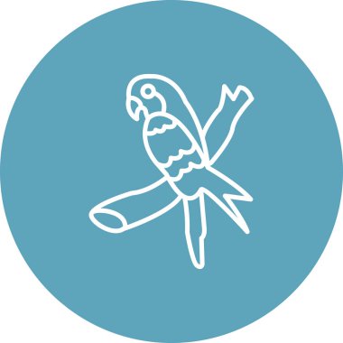 Swift Papağan simgesi vektör çizimi tasarımı