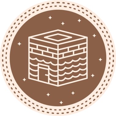 Kabe Yüksek Çözünürlüklü Minimum Vektör Tasarımı