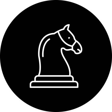 At Satrancı Yaratıcı Yüksek Çözünürlüklü Grafik Elementi