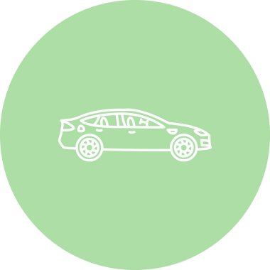 Tesla Model S Profesyonel Temiz Düz Grafik Özelliği