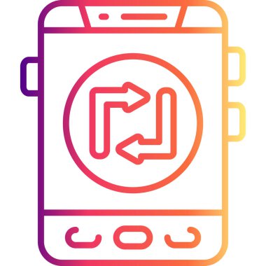 Repost Yüksek Çözünürlüklü Düz Tasarım Sembolü