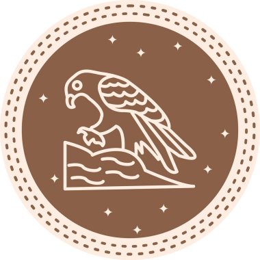 Altın Kartal yaratıcı ikon vektör çizimi tasarımı