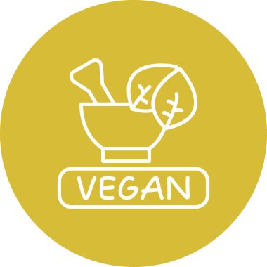 Vegan Zarif Asgari Dijital Grafik Sembolü