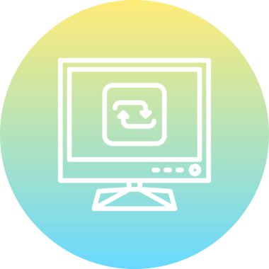 Web simgesi vektör illüstrasyonunu tekrarla