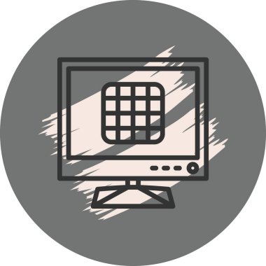 TV Şebekesi Stili Temiz Ürün Tasarımı Nesnesi