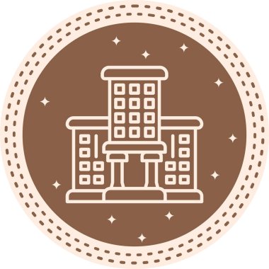 Üniversite ikon vektör çizimi tasarımı