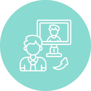  toplantı simgesi vektör illüstrasyon tasarımı