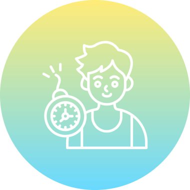 Son teslim tarihi web simgesi vektör illüstrasyonu