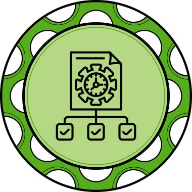 Proje web simgesi vektör illüstrasyonu