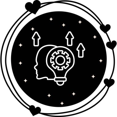 Skills web simgesi vektör çizimi