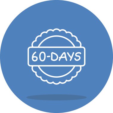 60 Gün rozeti. cion ağ ve uygulamalar için uygundur