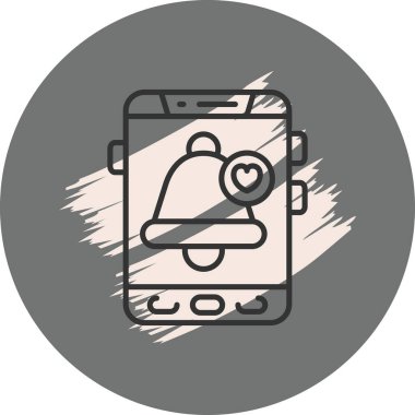 Anımsatıcı modern simgesinin vektör illüstrasyonu