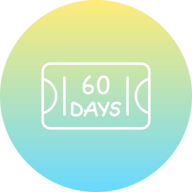 Mobil ekranda 60 Gün, web ya da uygulama için basit simge