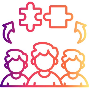 takım web simgesi vektör illüstrasyonu