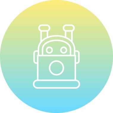 Bot Eşsiz Düz Dijital Tasarım Nesnesi