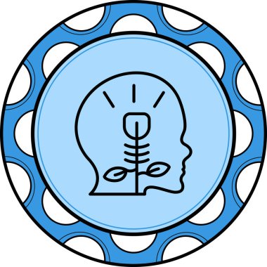 Farkındalık Minimum Dijital Grafik Sembolü