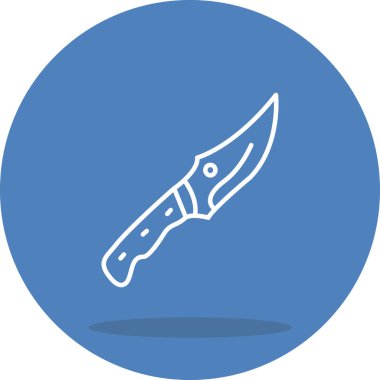 Modern bıçak simgesinin vektör illüstrasyonu