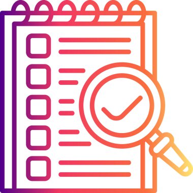 Denetim listesi web simgesi. vektör çizim