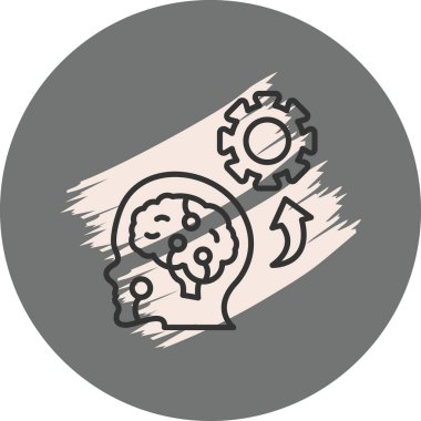 Makine Öğrenme Web simgesi vektör çizimi