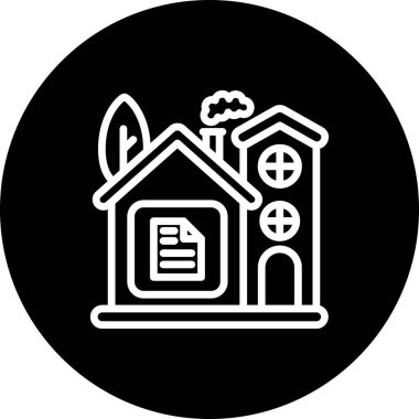 Ev Dosyası Minimum Düz Kullanıcı Deneyimi Sembolü