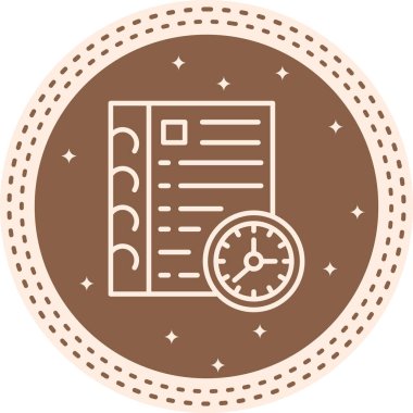 Anımsatıcı modern simgesinin vektör illüstrasyonu