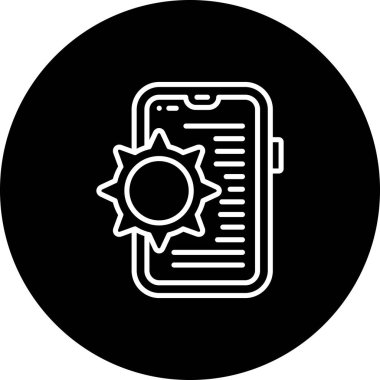 akıllı telefon simgesi, vektör illüstrasyonu basit tasarım