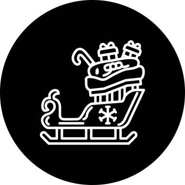 Noel Kızağı Seçkin Markalı Vektör Varlığı