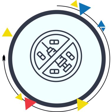 Uyuşturucu Yok Modern Yaratıcı Sanat Sembolü