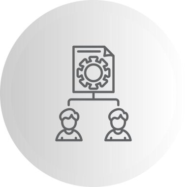 Proje web simgesi vektör illüstrasyonu