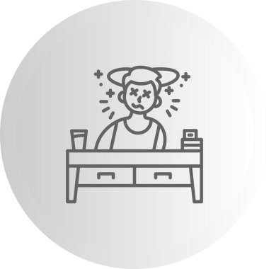 Baş döndürücü web simgesi vektör illüstrasyonu