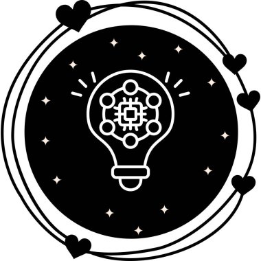 Ampul Sofistike Özel Vektör Sanat Nesnesi