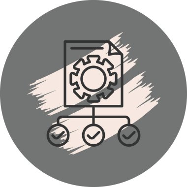 Proje web simgesi vektör illüstrasyonu