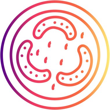 Lactobacillus basit simgesinin vektör çizimi