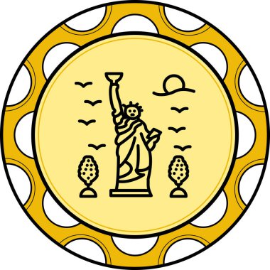 Özgürlük Seyahati Belirgin Asgari Markalaştırma Vektör Varlığı