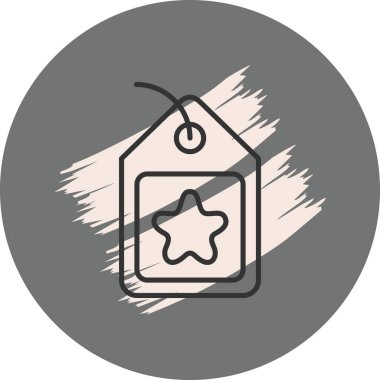 Etiket Dengeli Özel Düz Vektör Düzeni