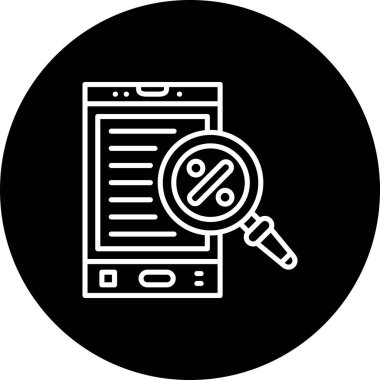 İndirimli web simgesi vektör illüstrasyonu