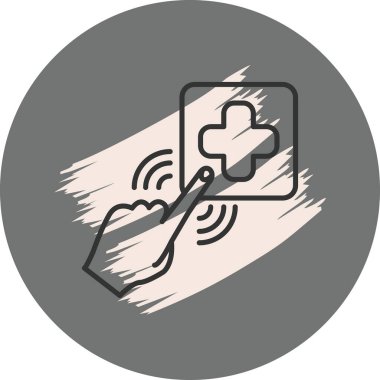 Acil Durum Düğmesi Dengeli Düz Modern Tasarım Elemanı