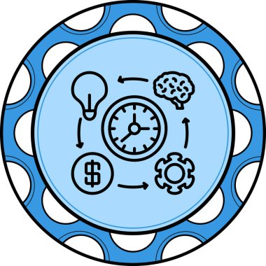 İş Süreci Yaratıcı Yüksek Çözünürlüklü Grafik Elementi