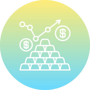 Altın külçeler, madeni paralar ve bankacılık uygulamaları veya ticaret sayfaları için uygun yükselen bir büyüme okunun yer aldığı modern finans illüstrasyonu.