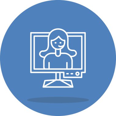 Çevrimiçi Destek Ayrı Modern Dijital Tasarım Elemanı