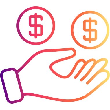 Para web sitesi vektör illüstrasyonunu ver