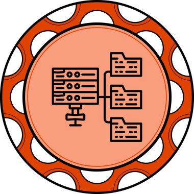 Sunucu Sınıflandırması Ayrı Modern Dijital Tasarım Elemanı