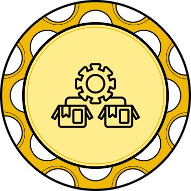 Ürün Yönetimi web simgesi vektör illüstrasyonu