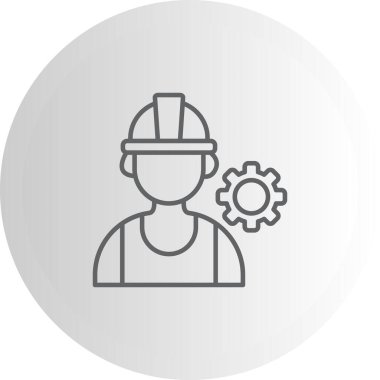 Mühendis web simge vektör çizim