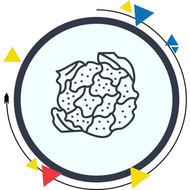 Karnabahar simgesi aşçılık uygulamaları için uygundur.