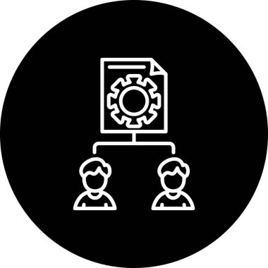 Proje web simgesi vektör illüstrasyonu